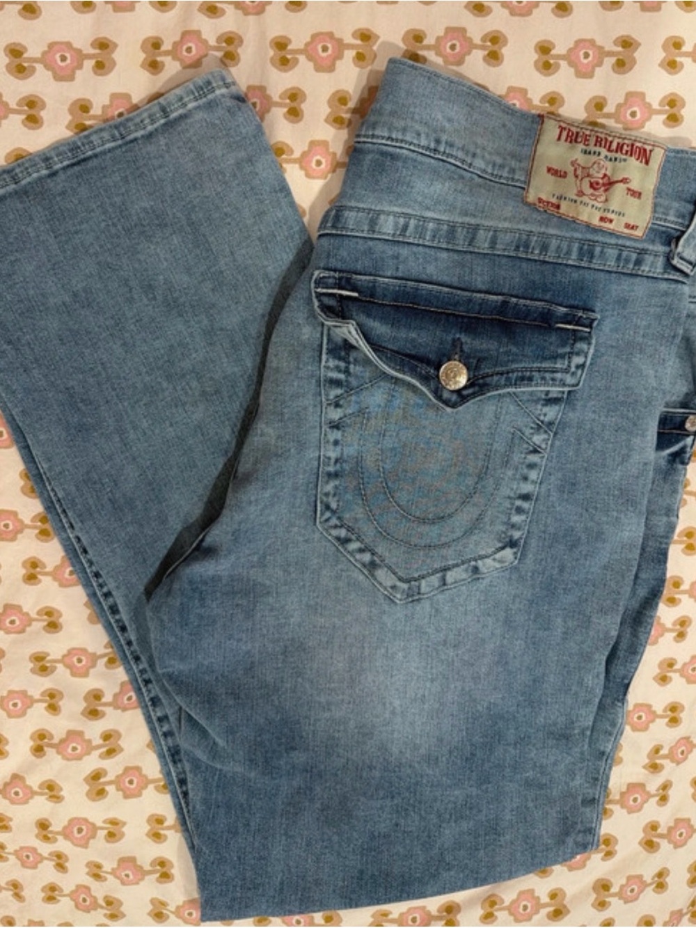 True Religion Men’s Light Blue Relaxed Fit Jeans